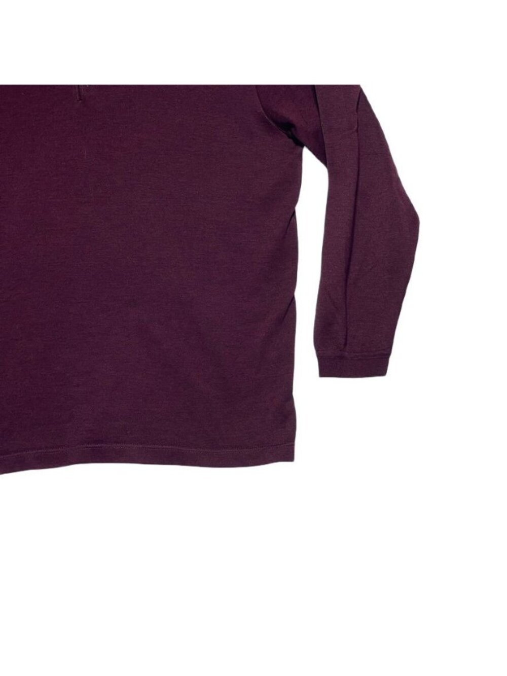 ST CROIX KNIT Shirt Mens Long Sleeve Button Polo Sweater Maroon Size M - Picture 4 of 7